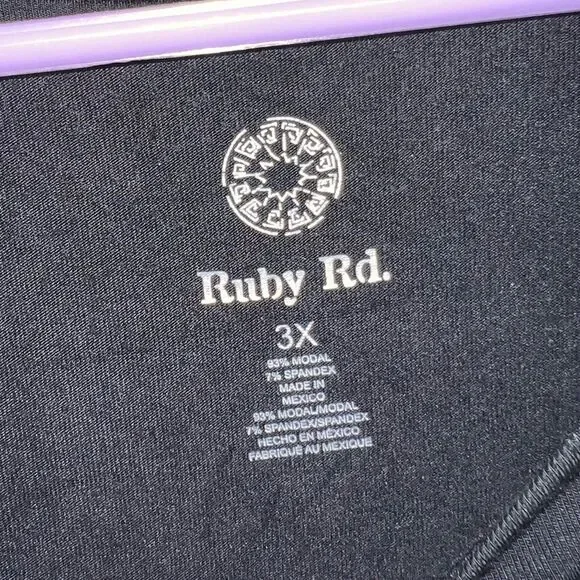 Ruby Rd Black Top - Picture 3 of 3